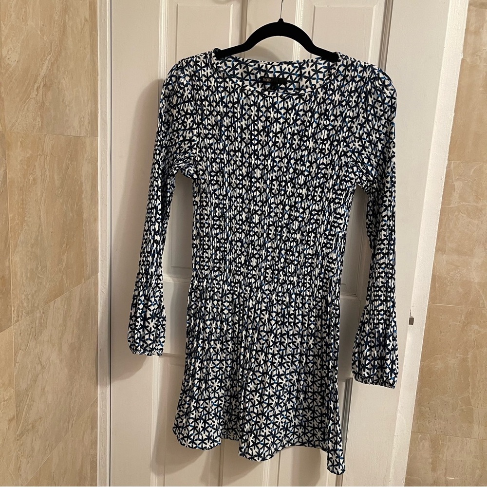 Maje long sleeve mini dress